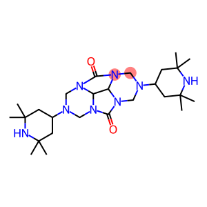 HEXAHYDRO-2,6-BIS(2,2,6,6-TETRAMETHYL-4-PIPERIDINYL)-1H,4H,5H,8H-2,3A,4A,6,7A,8A-HEXAAZACYCLOPENTA[DEF]FLUORENE-4,8-DIONE