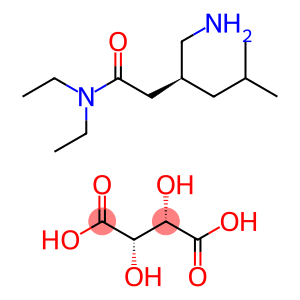 (S)-3-aminomethyl-N,N-diethyl-5-methylhexanamide D-(-)-tartrate