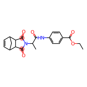 ethyl 4-{[2-(3,5-dioxo-4-azatricyclo[5.2.1.0~2,6~]dec-8-en-4-yl)propanoyl]amino}benzoate