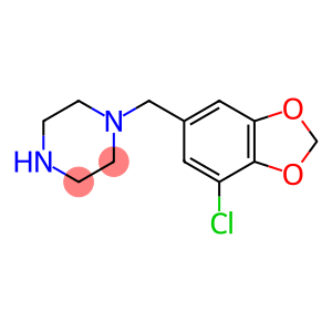 1-((7-氯苯并[D][1,3]二氧戊环-5-基)甲基)哌嗪