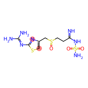 3-[2-(DIAMINOMETHYLENEAMINO)-1,3-THIAZOL-4-YLMETHYLSULPHINYL]-N-SULPHAMOYLPROPANAMIDE