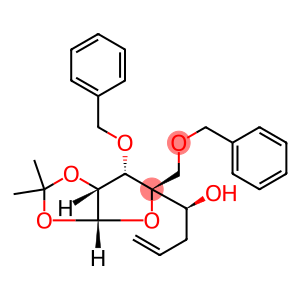 β-L-manno-Oct-7-enofuranose, 6,7,8-trideoxy-1,2-O-(1-methylethylidene)-4-C-[(phenylmethoxy)methyl]-3-O-(phenylmethyl)-