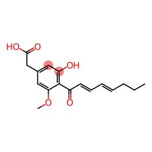 Benzeneacetic acid,3-hydroxy-5-methoxy-4-[(2E,4E)-1-oxo-2,4-octadien-1-yl]-