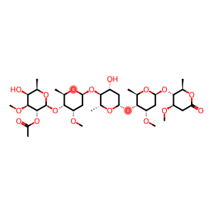 D-arabino-Hexonic acid, O-2-O-acetyl-6-deoxy-3-O-methyl-β-D-galactopyranosyl-(1→4)-O-2,6-dideoxy-3-O-methyl-β-D-ribo-hexopyranosyl-(1→4)-O-2,6-dideoxy-β-D-arabino-hexopyranosyl-(1→4)-O-2,6-dideoxy-3-O-methyl-β-D-ribo-hexopyranosyl-(1→4)-2,6-dideoxy-3-O-methyl-, δ-lactone