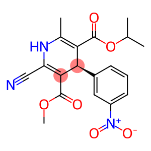 3,5-Pyridinedicarboxylic acid, 2-cyano-1,4-dihydro-6-methyl-4-(3-nitrophenyl)-, 3-methyl 5-(1-methylethyl) ester, (4R)- (9CI)