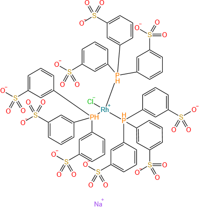 氯三[(3,3′,3″-次膦基三(苯磺酸基)]铑(I) 九钠盐 水合物