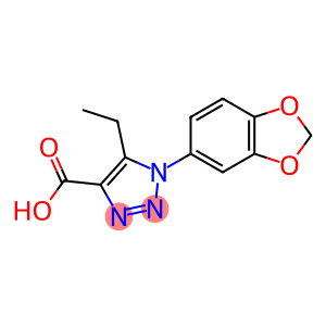 1-(苯并[D][1,3]二氧戊环-5-基)-5-乙基-1H-1,2,3-三唑-4-羧酸