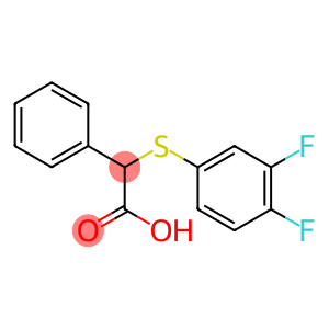 2-[(3,4-difluorophenyl)sulfanyl]-2-phenylacetic acid
