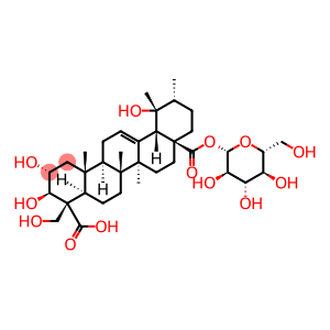 Urs-12-ene-23,28-dioic acid, 2,3,19,24-tetrahydroxy-, 28-β-D-glucopyranosyl ester, (2α,3β,4α)- (9CI)