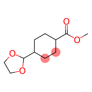 Cyclohexanecarboxylic acid, 4-(1,3-dioxolan-2-yl)-, methyl ester