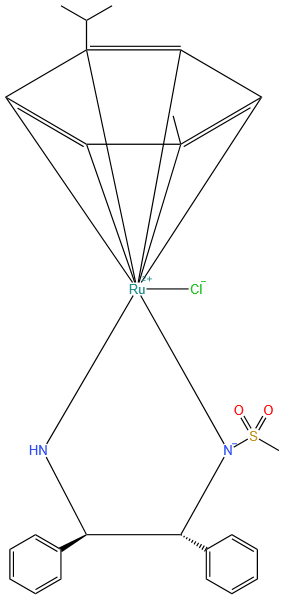 Chloro(p-cymene)[(1R,2R)-(-)-2-amino-1,2-diphenylethyl(methylsulfonylamido)]ruthenium(II) RuCl(p-cymene)[(R,R)-MsDpen]