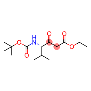 ethyl (S)-4-<(tert-butoxycarbonyl)amino>-5-methyl-3-oxohexanoate