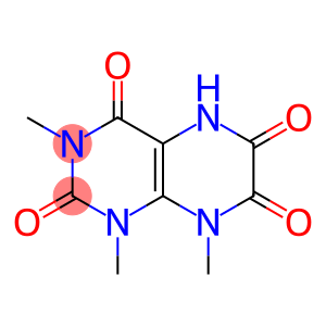 2,4,6,7(1H,3H)-Pteridinetetrone,  5,8-dihydro-1,3,8-trimethyl-