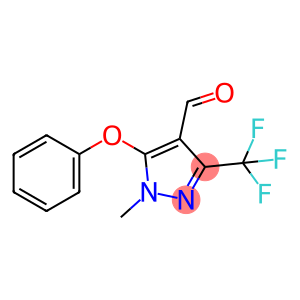 1-Methyl-5-phenoxy-3-(trifluoromethyl)-1H-pyrazole-4-carboxaldehyde 97%