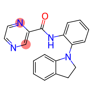 2-Pyrazinecarboxamide, N-[2-(2,3-dihydro-1H-indol-1-yl)phenyl]-