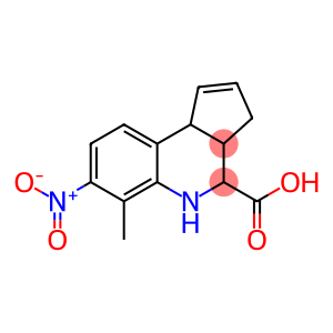 6-Methyl-7-nitro-3a,4,5,9b-tetrahydro-3H-cyclopenta[c]quinoline-4-carboxylic acid