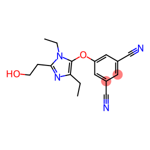 1,3-Benzenedicarbonitrile, 5-[[1,4-diethyl-2-(2-hydroxyethyl)-1H-imidazol-5-yl]oxy]-