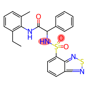 Benzeneacetamide, α-[(2,1,3-benzothiadiazol-4-ylsulfonyl)amino]-N-(2-ethyl-6-methylphenyl)-