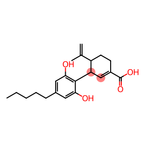 1-Cyclohexene-1-carboxylic acid, 3-(2,6-dihydroxy-4-pentylphenyl)-4-(1-methylethenyl)-