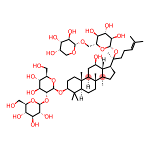 beta-D-Glucopyranoside, (3-beta,12-beta)-20-((6-o-alpha-L-arabinopyranosyl-beta-D-glucopyranosyl)oxy)-12-hydroxydammar-24-en-3-yl 2-o-beta-D-glucopyranosyl-