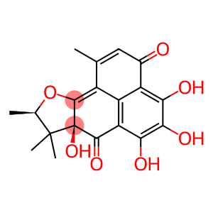 3H-Phenaleno[1,2-b]furan-3,7(7aH)-dione, 8,9-dihydro-4,5,6,7a-tetrahydroxy-1,8,8,9-tetramethyl-, (7aS-cis)- (9CI)