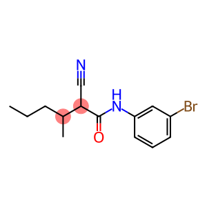 Hexanamide, N-(3-bromophenyl)-2-cyano-3-methyl-