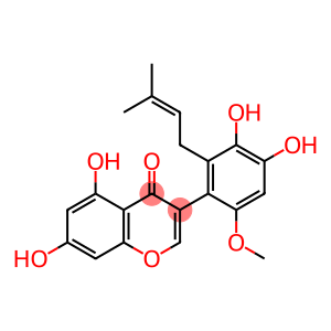 4H-1-Benzopyran-4-one, 3-[3,4-dihydroxy-6-methoxy-2-(3-methyl-2-buten-1-yl)phenyl]-5,7-dihydroxy-