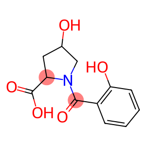 4-hydroxy-1-(2-hydroxybenzoyl)pyrrolidine-2-carboxylic acid