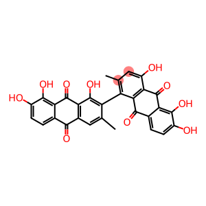 (-)-1',4,5,6,7',8'-Hexahydroxy-2,3'-dimethyl-1,2'-bi[9,10-anthraquinone]