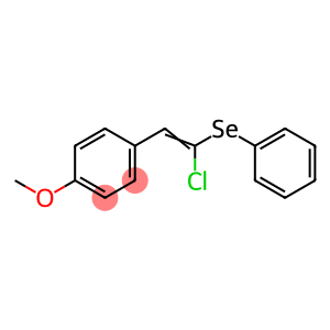 Benzene, 1-[2-chloro-2-(phenylseleno)ethenyl]-4-methoxy-