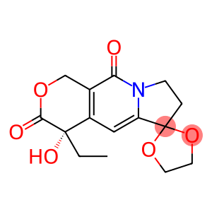 (S)-4′-ethyl-4′-hydroxy-7′,8′-dihydrospiro[[1,3]dioxolane-2,6′-pyrano[3,4-f]indolizine]-3′,10′(1′H,4′H)-dione