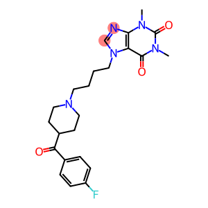 1H-Purine-2,6-dione, 7-[4-[4-(4-fluorobenzoyl)-1-piperidinyl]butyl]-3,7-dihydro-1,3-dimethyl-