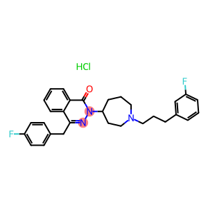1(2H)-Phthalazinone,4-[(4-fluorophenyl)methyl]-2-[1-[3-(3-fluorophenyl)propyl]hexahydro-1H-azepin-4-yl]-,hydrochloride (1:1)
