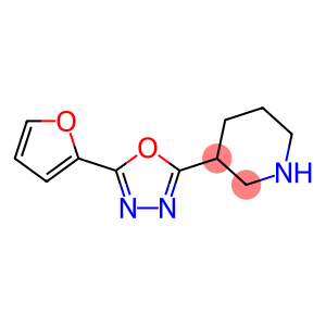 2-(Furan-2-yl)-5-(piperidin-3-yl)-1,3,4-oxadiazole