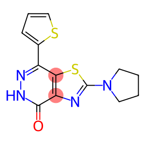 2-Pyrrolidin-1-yl-7-(2-thienyl)[1,3]thiazolo[4,5-d]pyridazin-4(5H)-one