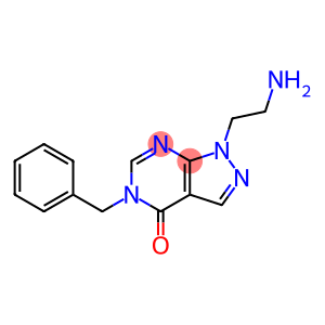 1-(2-Amino-ethyl)-5-benzyl-1,5-dihydro-pyrazolo[3,4-d]pyrimidin-4-one