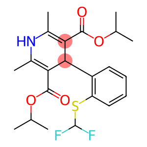 3,5-Pyridinedicarboxylic acid, 4-[2-[(difluoromethyl)thio]phenyl]-1,4-dihydro-2,6-dimethyl-, 3,5-bis(1-methylethyl) ester