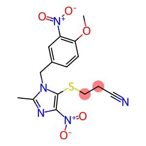 Propanenitrile, 3-[[1-[(4-methoxy-3-nitrophenyl)methyl]-2-methyl-4-nitro-1H-imidazol-5-yl]thio]-