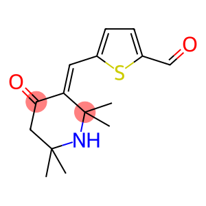 5-[(2,2,6,6-tetramethyl-4-oxo-3-piperidinylidene)methyl]-2-thiophenecarbaldehyde