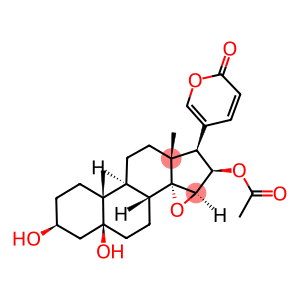 5β,20(22)-Bufadienolide-14,15β-epoxy-3β,5α,16β-triol  16-acetate,  14,15β-Epoxy-3β,5α,16β-trihydroxy-5β,20(22)-bufadienolide  16-acetate