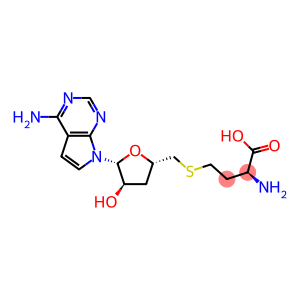 7H-Pyrrolo[2,3-d]pyrimidin-4-amine, 7-[5-S-(3-amino-3-carboxypropyl)-3-deoxy-5-thio-β-D-erythro-pentofuranosyl]- (9CI)