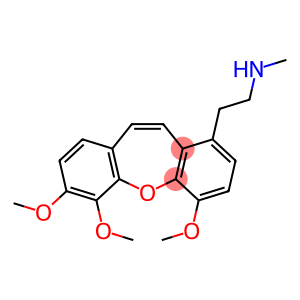 Dibenz[b,f]oxepin-1-ethanamine, 4,6,7-trimethoxy-N-methyl-