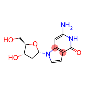 4H-Pyrrolo[3,2-c]pyridin-4-one, 6-amino-1-(2-deoxy-β-D-erythro-pentofuranosyl)-1,5-dihydro-