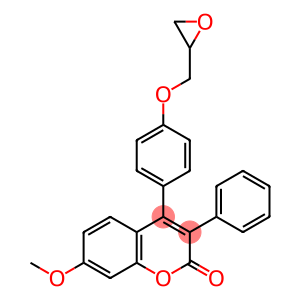 2H-1-Benzopyran-2-one, 7-methoxy-4-[4-(2-oxiranylmethoxy)phenyl]-3-phenyl-