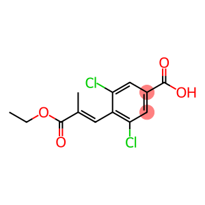 (E)-3,5-二氯-4-(3-乙氧基-2-甲基-3-氧代丙-1-烯-1-基)苯甲酸