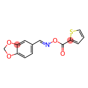 1,3-benzodioxole-5-carbaldehyde O-(2-thienylcarbonyl)oxime