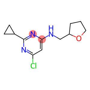 6-chloro-2-cyclopropyl-n-((tetrahydrofuran-2-yl)methyl)pyrimidin-4-amine