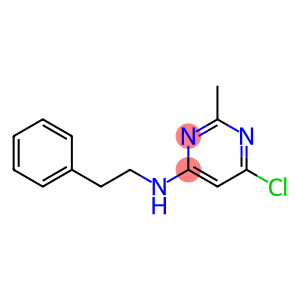 4-Pyrimidinamine, 6-chloro-2-methyl-N-(2-phenylethyl)-