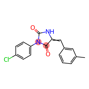 2,4-Imidazolidinedione, 3-(4-chlorophenyl)-5-[(3-methylphenyl)methylene]-
