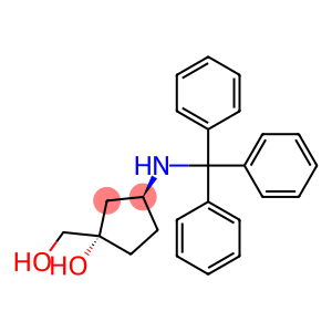 Cyclopentanemethanol, 1-hydroxy-3-[(triphenylmethyl)amino]-, (1S,3S)-